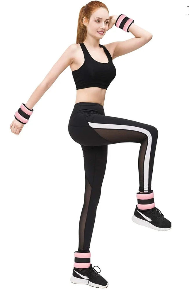 Pair Off Ankle or Wrist Weights Pink/Black