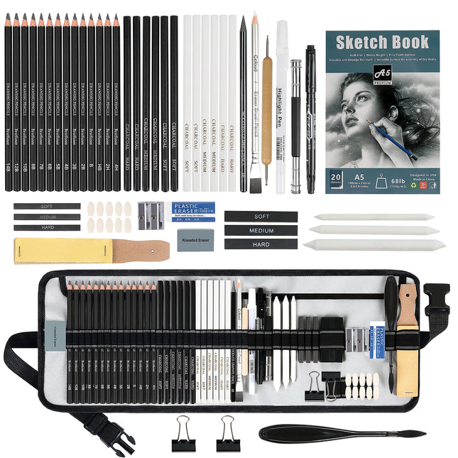 60 Pcs Drawing/Sketch Kit